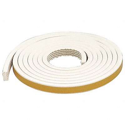 GRAINGER 5MFK8 G2342 Weatherstrip White Length 10 ft.