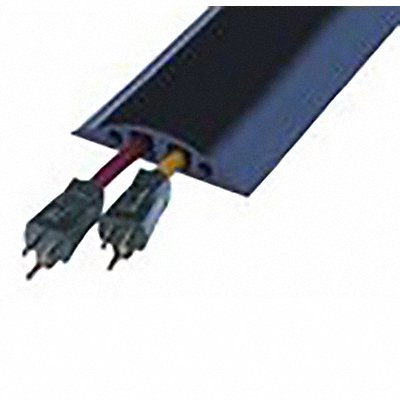 CHECKERS RFD65 Cable Protector 2 Channels Black 5 ft L