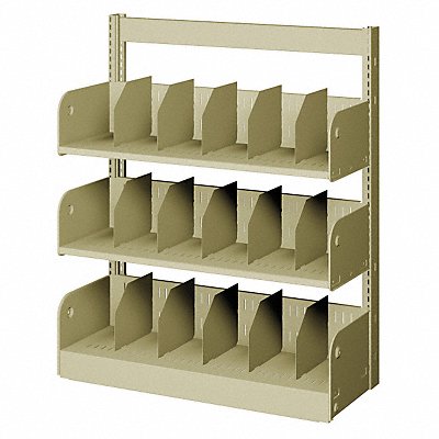 ESTEY WBDF41100 Divider Shelf Single 3 Shelves 10 In