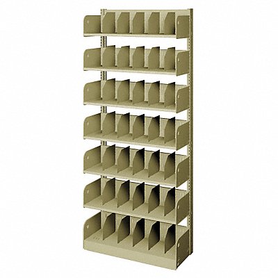 ESTEY WBDF81120 Divider Shelf Single 7 Shelves 12 In