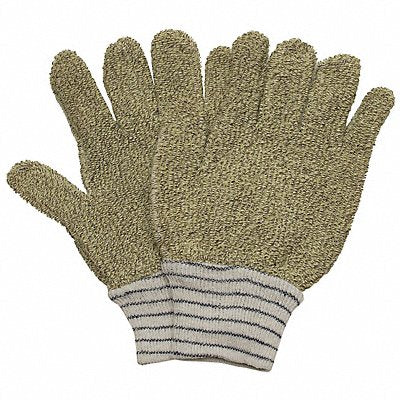 CONDOR 5MPK5 Heat Resistant Gloves S Brown/Yellow PR