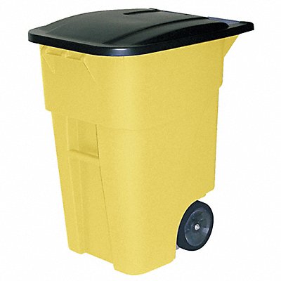 RUBBERMAID COMMERCIAL PRODUCTS FG9W2700YEL Garbage Can 50 gal Yellow Plastic