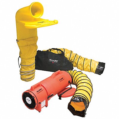 ALLEGRO 952033M Confined Space Fan Kit Orange 12 W