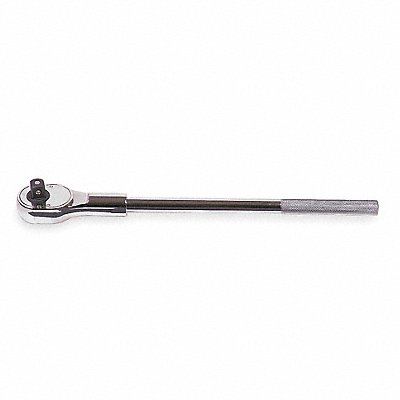 WESTWARD 5MX65 Hand Ratchet 19 3/4 in Chrome 3/4 in