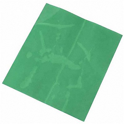 BRADY 30698 Label Transparent Green 10 in H 9 in W