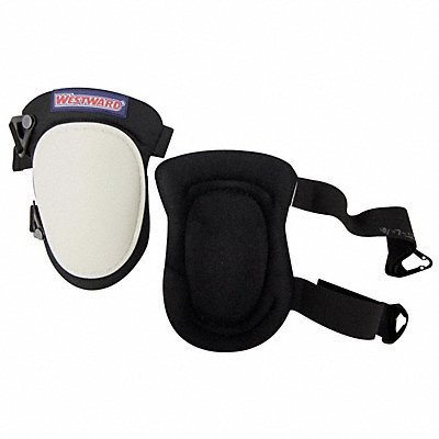 WESTWARD 5MZH6 Knee Pad UNIV Clip Black/White PR