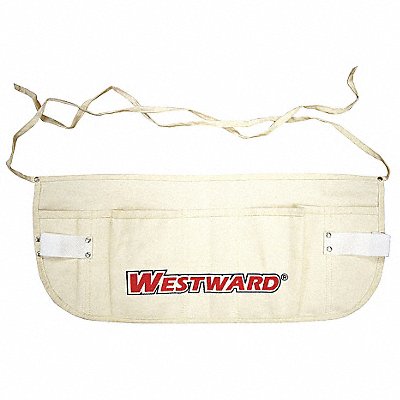 WESTWARD 5MZL4 Tool Apron Canvas 22 in to 52 in