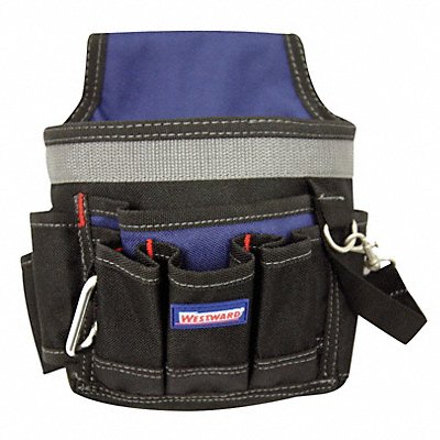 WESTWARD 5MZL6 Black Tool Pouch Polyester