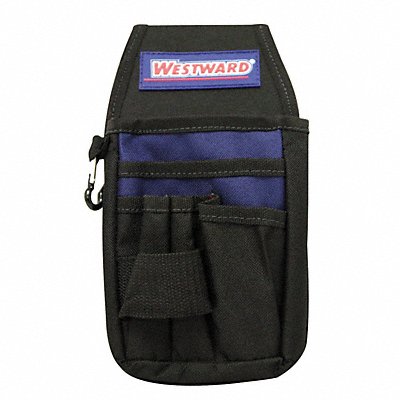 WESTWARD 5MZL9 Black Tool Pouch Polyester