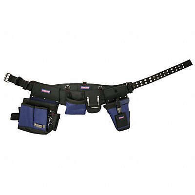 WESTWARD 5MZN4 Black Tool Belt Polypropylene