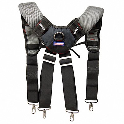 WESTWARD 5MZP4 Black/Grey Tool Belt Suspndrs Polyester