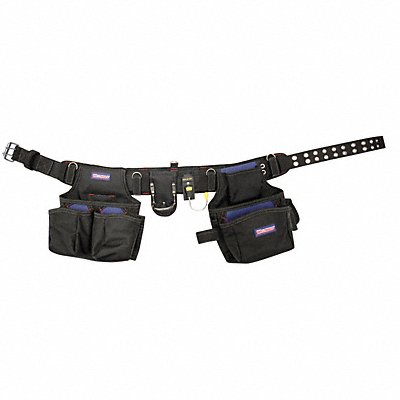 WESTWARD 5MZP5 Black Tool Belt Polypropylene