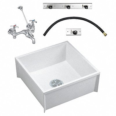 FIAT PRODUCTS MSBIDTG2424100 Fiat MopSink Squr 23-3/4xin23-3/4inx10in