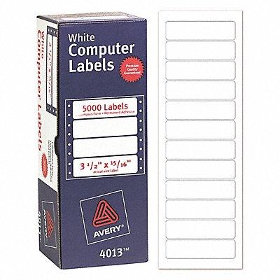 AVERY 7278204013 Dot Matrix Lbel 15/16 H 3-1/2 W PK5000