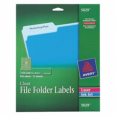 AVERY 7278205029 Laser/Inkjet Label 2/3 H 3-7/16 W PK15