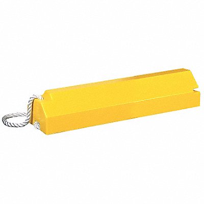 CHECKERS AC4614LR Airplane Chock 4 In H Urethane Yellow