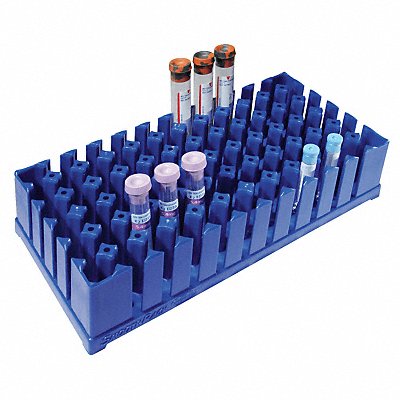 SMOOTHRACK SRB Smooth Test Tube Rack 5x9-1/2 In Blue