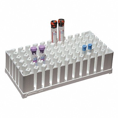SMOOTHRACK SRW Smooth Test Tube Rack 5x9-1/2 In White