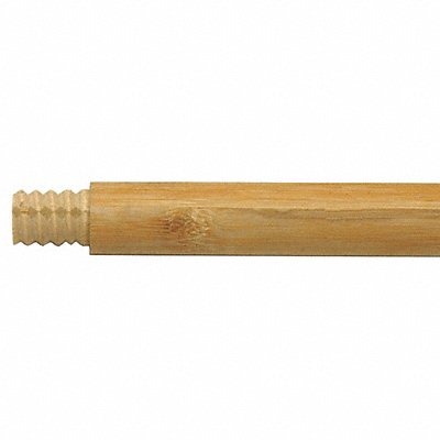 POPLAR WOOD 0360BW Broom Handle Wood Natural Threaded 60