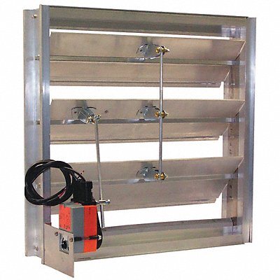 DAYTON 5NKK6 Hat Channel Motorised Damper 100-240V