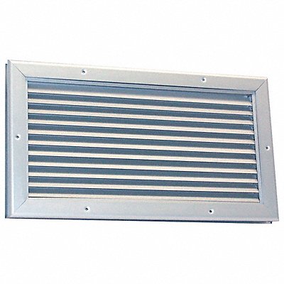 DAYTON 5NKL6 Door Louver 14-1/8 H 22-1/4 W Aluminum