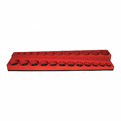 WESTWARD 5NNE5 Socket Holder Red Polypropylene