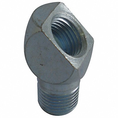 WESTWARD 5NUF7 Grease Fitting Adaptor Steel 45 PK5