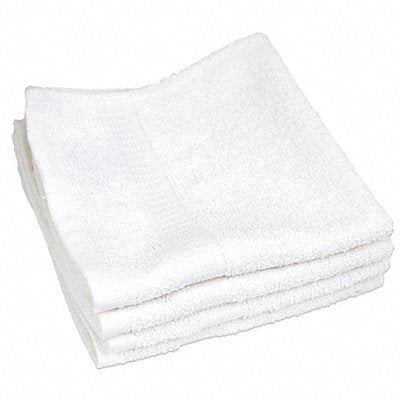 R  R TEXTILE X03120 Wash Cloth 13x13 In White PK12