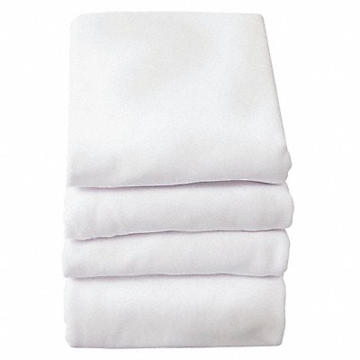 FOUNDATIONS CB00WH06 Baby Blanket 30x40 in White PK6