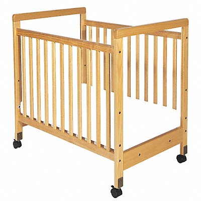 FOUNDATIONS 1632040 Compact Size Crib Natural 3 in Mattress