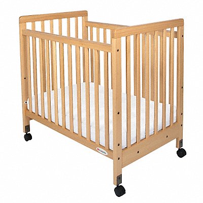 FOUNDATIONS 1631040 Compact Size Crib Natural 3 in Mattress