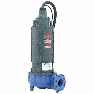 GOULDS WATER TECHNOLOGY 4NS12K3MC 7-1/2 HP Sewage Ejector Pump 230VAC