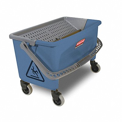 RUBBERMAID COMMERCIAL PRODUCTS FGQ93000BLUE Mop Bucket and Wringer Blue 7 gal