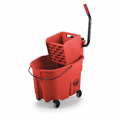 RUBBERMAID COMMERCIAL PRODUCTS FG758888RED E4108 Mop Bucket and Wringer Red 8 3/4 gal