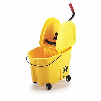 RUBBERMAID COMMERCIAL PRODUCTS FG757788YEL E4107 Mop Bucket and Wringer Yellow 8 3/4 gal