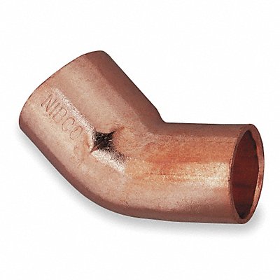 NIBCO U606212 Elbow 45 Deg Wrot Copper 1/2 FTGxC