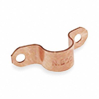 GRAINGER C624112 Tube Strap Two-Hole Copper PK5