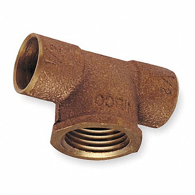 NIBCO 712LF12 Tee LL Cast Bronze 1/2 Tube CxCxFNPT