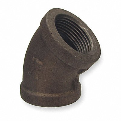 GRAINGER 5P466 45 Elbow Malleable Iron 1/8 in NPT