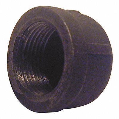 GRAINGER 5P532 Round Cap Malleable Iron 1/4 in NPT