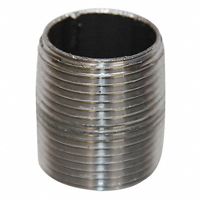 GRAINGER 5P667 Black Close Pipe Nipple Threaded 3/4