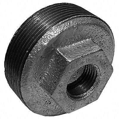 GRAINGER 5P893 Hex Bushing Malleable Iron 2 x 1/2 in