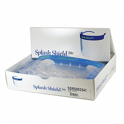 GRAINGER 4541SC Faceshield Visor Dispos Clr 5-3/4 H PK40