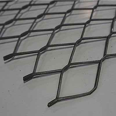 GRAINGER 41S1501348X96 Carbon Steel Rectangle Expanded Sheet 8