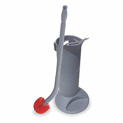 UNGER BBWHR Toilet Brush with Caddy 26 in L Red