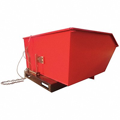 DAYTON 5PKF6 Self Dumping Hopper Red 6 000 lb