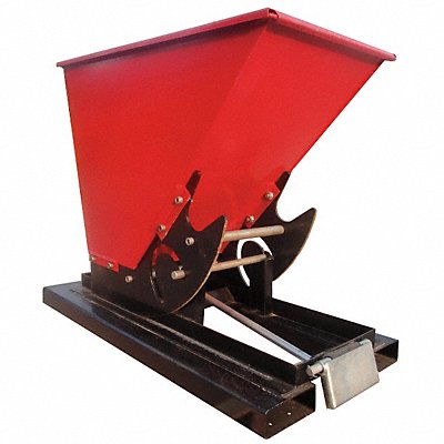 DAYTON 5PKG2 Self Dumping Hopper Red 2 000 lb