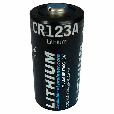 GRAINGER 5PT96 Battery Lithium Size 123 3VDC PK2