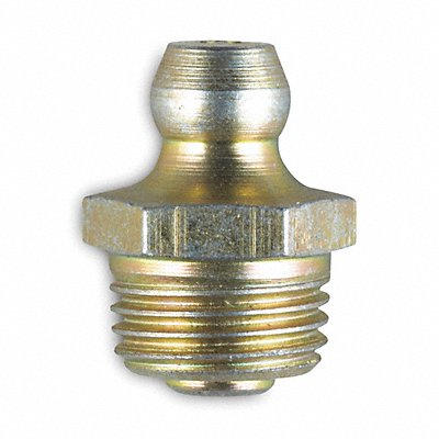 GRAINGER GFD1610 Grease Fitting Str 1/8-27 .66 OA PK10