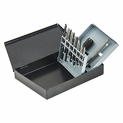 WESTWARD 5PXJ0 Tap and Drill Bit Set Electrician 13 Pcs